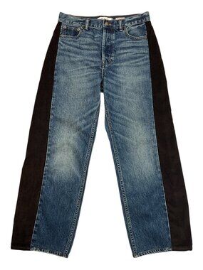 Madewell x Kaihara Denim Pieced Barrel Leg Jean 25 Denim Corduroy